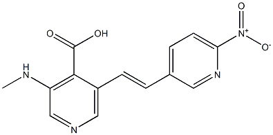 (E)-3-(methylamino)-5-(2-(6-nitropyridin-3-yl)vinyl)isonicotinic acid Structure