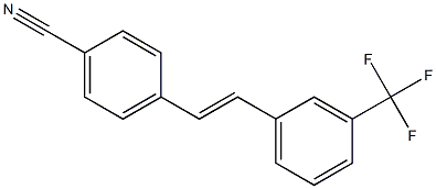 (E)-4-(3-(trifluoromethyl)styryl)benzonitrile Structure