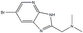 1-(6-bromo-3H-imidazo[4,5-b]pyridin-2-yl)-N,N-dimethylmethanamine 化学構造式