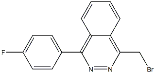1-(bromomethyl)-4-(4-fluorophenyl)phthalazine 化学構造式