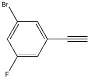 1-bromo-3-ethynyl-5-fluorobenzene 化学構造式