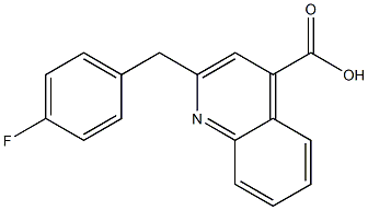 2-(4-fluorobenzyl)quinoline-4-carboxylic acid Struktur