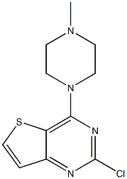 2-chloro-4-(4-methylpiperazin-1-yl)thieno[3,2-d]pyrimidine Structure