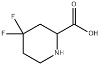 4,4-difluoropiperidine-2-carboxylic acid 结构式