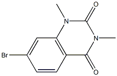 7-bromo-1,3-dimethylquinazoline-2,4(1H,3H)-dione Struktur