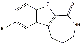 7-bromo-2,3,4,5-tetrahydroazepino[3,4-b]indol-1(10H)-one Struktur