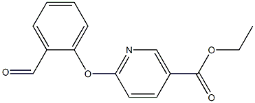 ethyl 6-(2-formylphenoxy)nicotinate Struktur