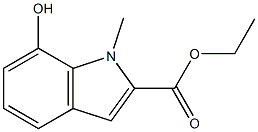 ethyl 7-hydroxy-1-methyl-1H-indole-2-carboxylate Struktur