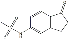 N-(1-oxo-2,3-dihydro-1H-inden-5-yl)methanesulfonamide Struktur