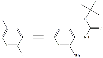  tert-butyl 2-amino-4-((2,5-difluorophenyl)ethynyl)phenylcarbamate