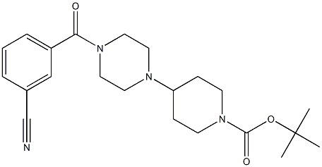 tert-butyl 4-(4-(3-cyanobenzoyl)piperazin-1-yl)piperidine-1-carboxylate