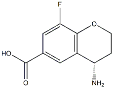 (S)-4-amino-8-fluorochroman-6-carboxylic acid,,结构式