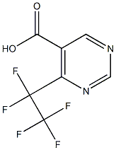 4-(perfluoroethyl)pyrimidine-5-carboxylic acid,,结构式