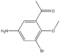 1-(5-Amino-3-bromo-2-methoxy-phenyl)-ethanone Structure