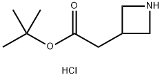 2-(氮杂环丁烷-3-基)乙酸叔丁酯盐酸盐 结构式