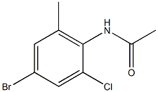 N-(4-bromo-2-chloro-6-methylphenyl)acetamide Structure