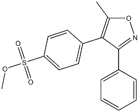 methyl 4-(5-methyl-3-phenylisoxazol-4-yl)benzenesulfonate Structure