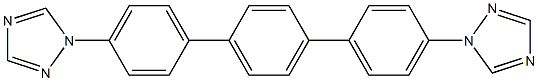 4,4''-二(1H-1,2,4-三唑-1-基)-1,1':4',1''-三联苯,,结构式