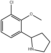 2-(3-CHLORO-2-METHOXYPHENYL)PYRROLIDINE,1270476-18-0,结构式