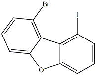 1-bromo-9-iodo-dibenzofuran Structure