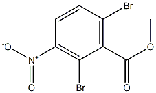 2,6-Dibromo-3-nitro-benzoic acid methyl ester Struktur