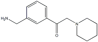 2-(3-(aminomethyl)phenyl)-1-(piperidin-1-yl)ethanone Structure