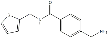 4-(aminomethyl)-N-(thiophen-2-ylmethyl)benzamide, 1833224-04-6, 结构式