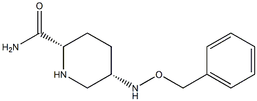 (2S,5S)-5-((benzyloxy)amino)piperidine-2-carboxamide Struktur