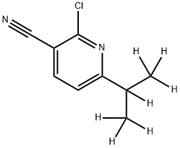 2-Chloro-3-cyano-6-(iso-propyl-d7)-pyridine,1185319-75-8,结构式