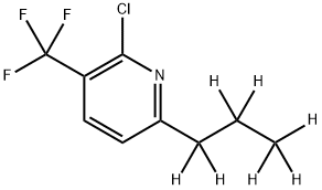 2-Chloro-3-trifluoromethyl-6-(n-propyl-d7)-pyridine Structure