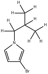 3-Bromo-1-(iso-butyl-d9)-pyrrole Struktur