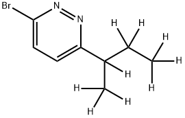 3-Bromo-6-(sec-butyl-d9)-pyridazine Structure