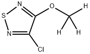 3-Chloro-4-(methoxy-d3)-1,2,5-thiadiazole Struktur