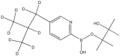 5-(iso-Butyl-d9)-pyridine-2-boronic acid pinacol ester Structure