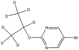 5-Bromo-2-(iso-propoxy-d7)-pyrimidine Struktur