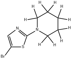 5-Bromo-2-(piperidino-d10)-thiazole Struktur