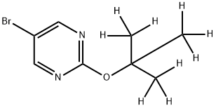 5-Bromo-2-(tert-butoxy-d9)-pyrimidine Struktur
