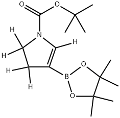 tert-butyl 4-(4,4,5,5-tetramethyl-1,3,2-dioxaborolan-2-yl)-2,3-dihydro-1H-pyrrole-1-carboxylate-2,2,3,3,5-d5 Structure