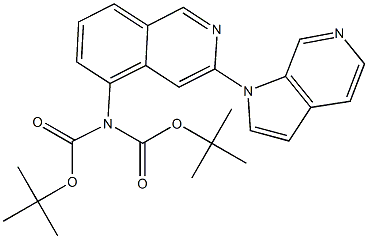 N,N-Di-Boc-3-(1H-pyrrolo[2,3-c]pyridin-1-yl)isoquinolin-5-amine Struktur