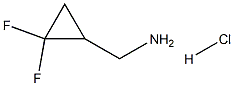 (2,2-difluorocyclopropyl)methanamine hydrochloride 化学構造式