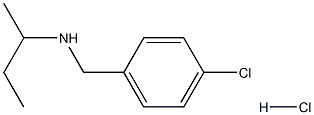 (butan-2-yl)[(4-chlorophenyl)methyl]amine hydrochloride Structure