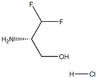 (S)-2-AMINO-3,3-DIFLUOROPROPAN-1-OL HCL Structure