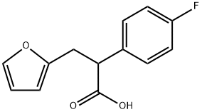 2-(4-fluorophenyl)-3-(furan-2-yl)propanoic acid Structure