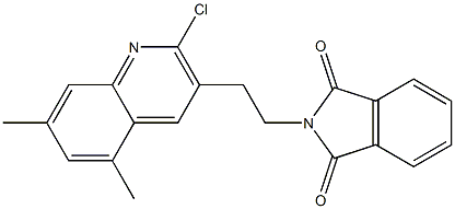 2-[2-(2-chloro-5,7-dimethylquinolin-3-yl)ethyl]-2,3-dihydro-1H-isoindole-1,3-dione Structure