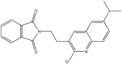 2-{2-[2-chloro-6-(propan-2-yl)quinolin-3-yl]ethyl}-2,3-dihydro-1H-isoindole-1,3-dione Structure