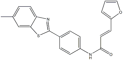 3-(2-furyl)-N-[4-(6-methyl-1,3-benzothiazol-2-yl)phenyl]acrylamide