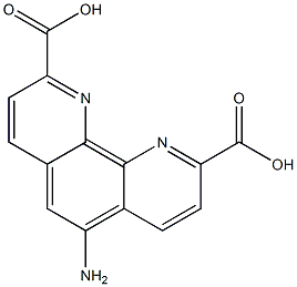 5-AMINO-1,10-PHENANTHROLINE-2,9-DICARBOXYLIC ACID Structure