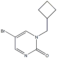 5-Bromo-1-(cyclobutylmethyl)pyrimidin-2(1H)-one Structure