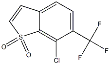 7-CHLORO-6-(TRIFLUOROMETHYL)BENZO[B]THIOPHENE 1,1-DIOXIDE 结构式