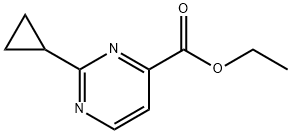 ETHYL 2-CYCLOPROPYLPYRIMIDINE-4-CARBOXYLATE Structure